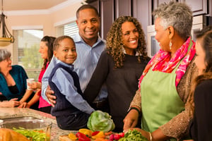 African American Family_Holidays_Preparing Healthy Meal