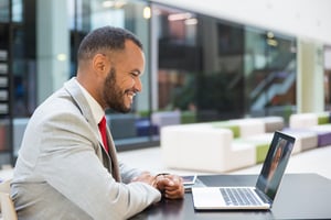 African American man Business manager_zoom call_Small