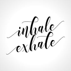 inhale exhale text