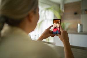 Woman_FaceTime with older parents